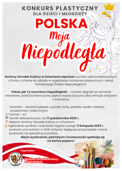 Konkurs plastyczny dla dzieci - POLSKA - MOJA NIEPODLEGŁA